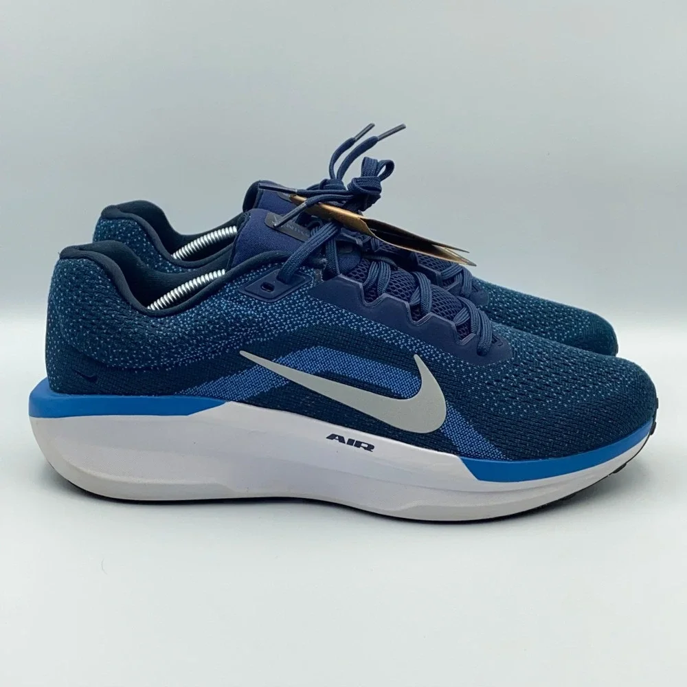 Nike Air Winflo 11 Running Shoes Midnight Navy Blue Men's Size 12 FJ9509-400